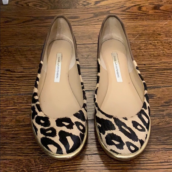 Diane Von Furstenberg leopard flats - Picture 2 of 6